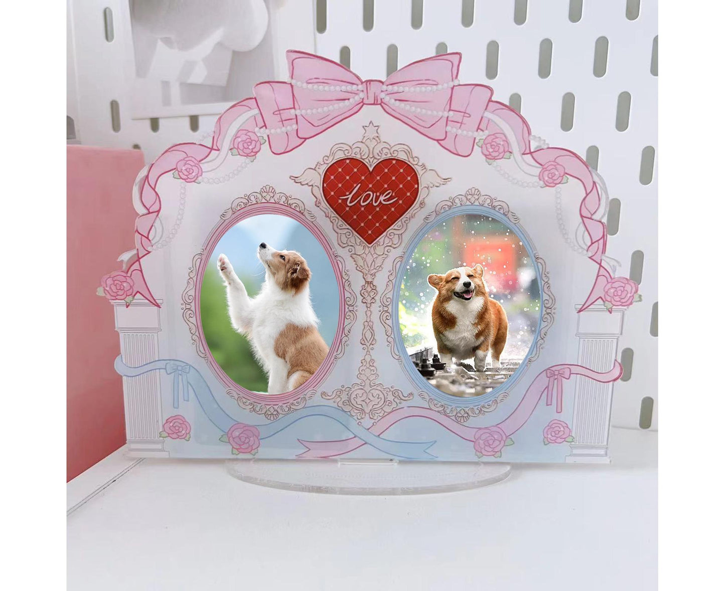 Acrylic Standing Photo Frame Stylish Desktop Decor Sturdy Dustproof Waterproof for Your Favorite Photos V1263-JX-2567