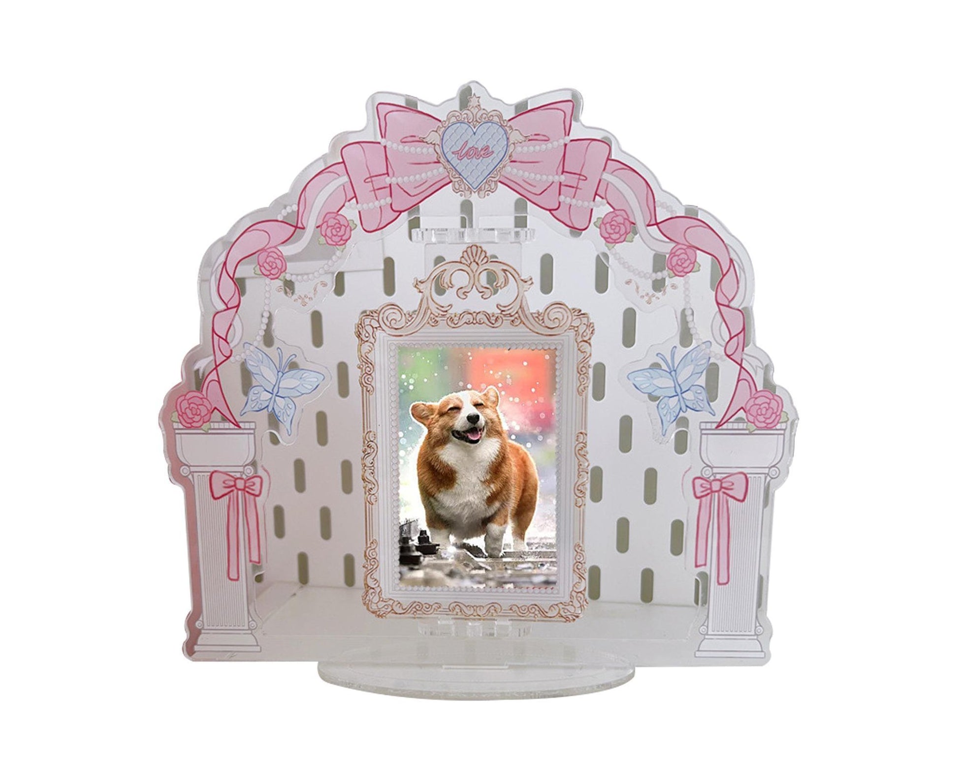 Acrylic Standing Photo Frame Stylish Desktop Decor Sturdy Dustproof Waterproof for Your Favorite Photos V1263-JX-2569