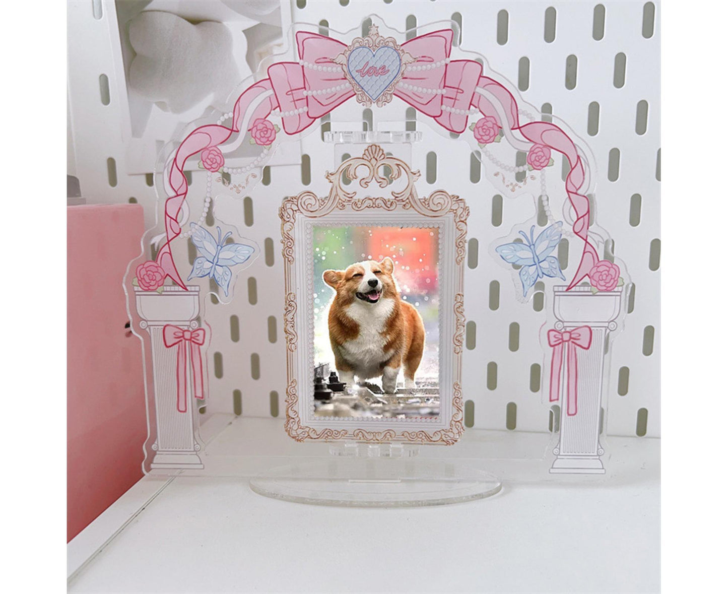 Acrylic Standing Photo Frame Stylish Desktop Decor Sturdy Dustproof Waterproof for Your Favorite Photos V1263-JX-2569