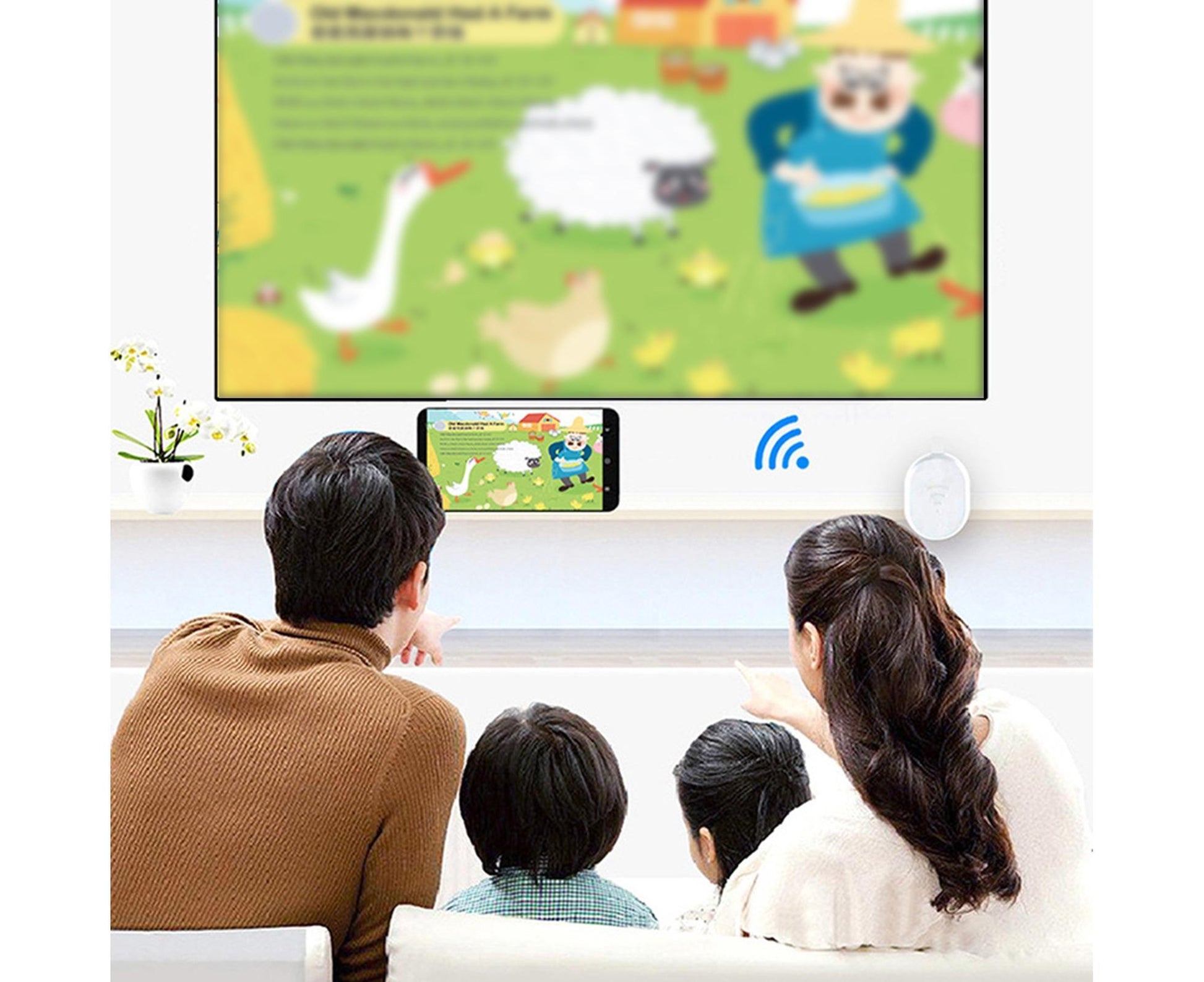 E38 Display Dongle Stable Transmission Widely Compatible 1080P Off-screen Push Video Streamer for Android - V1263-JX-257