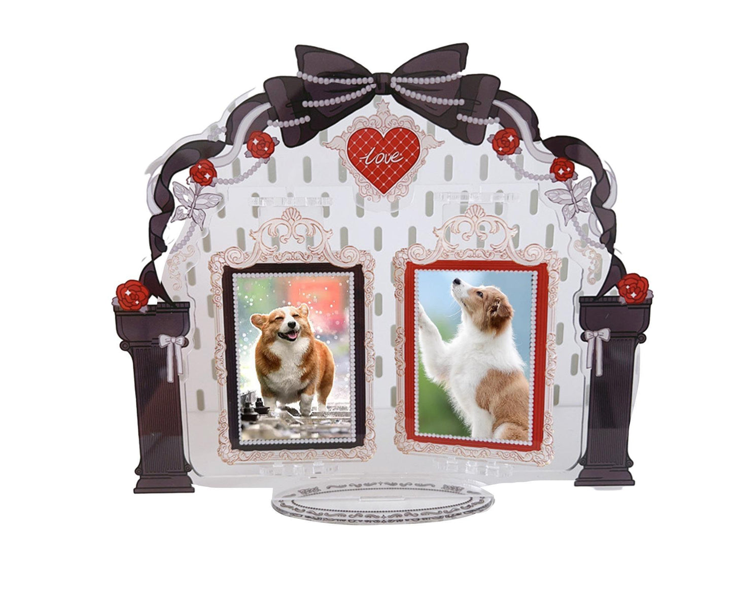 Acrylic Standing Photo Frame Stylish Desktop Decor Sturdy Dustproof Waterproof for Your Favorite Photos V1263-JX-2570