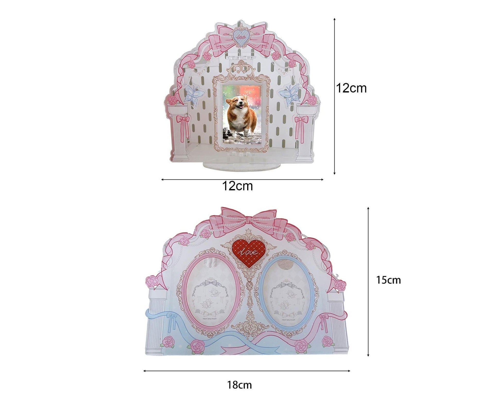 Acrylic Standing Photo Frame Stylish Desktop Decor Sturdy Dustproof Waterproof for Your Favorite Photos V1263-JX-2570
