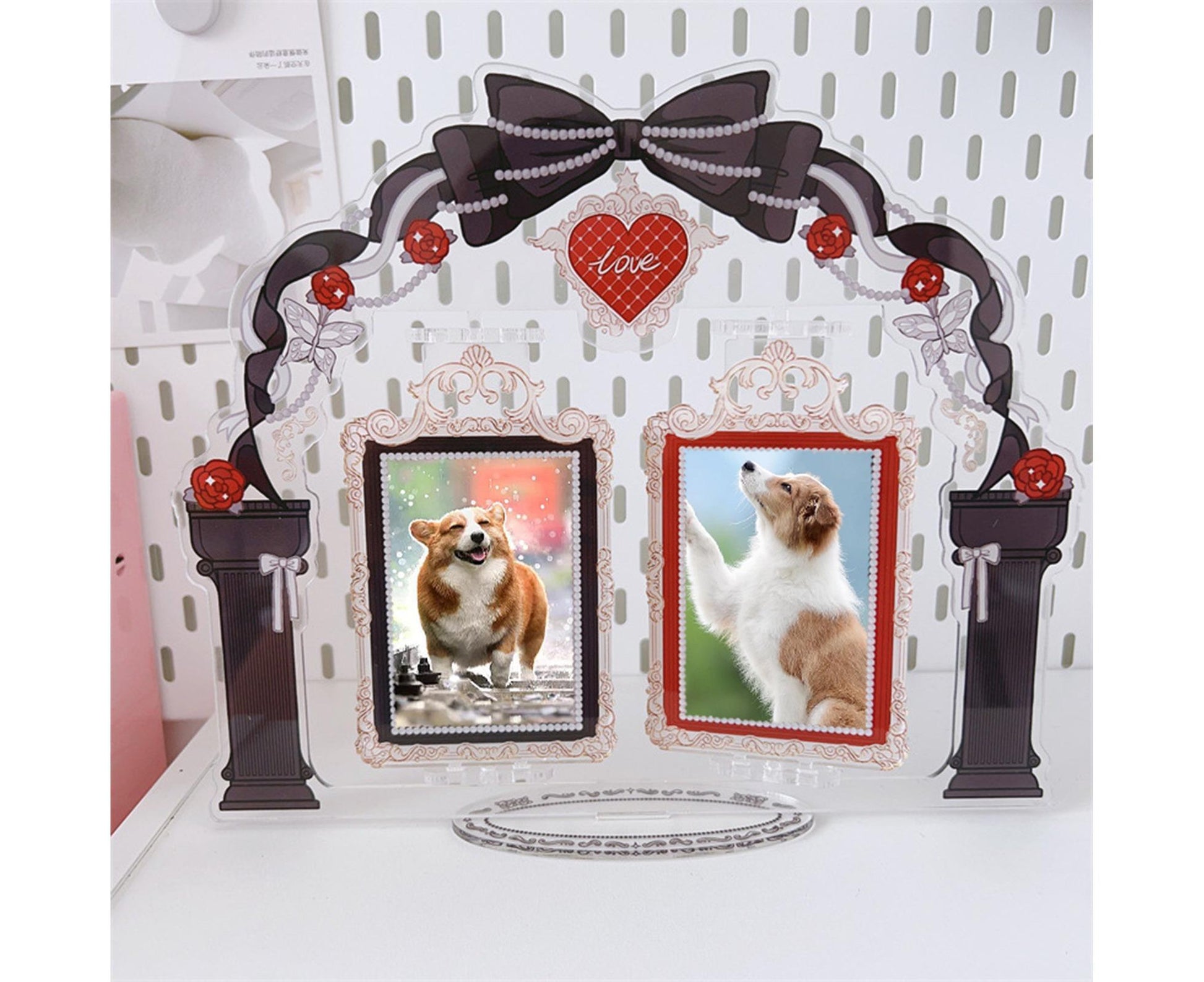 Acrylic Standing Photo Frame Stylish Desktop Decor Sturdy Dustproof Waterproof for Your Favorite Photos V1263-JX-2570