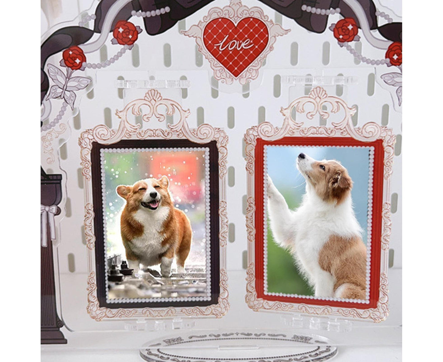 Acrylic Standing Photo Frame Stylish Desktop Decor Sturdy Dustproof Waterproof for Your Favorite Photos V1263-JX-2570