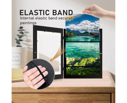 babies Art Frame Front Opening Changeable Wood grip Seal Picture Photo Display Storage Frame Home Supplieslack V1263-JX-2573