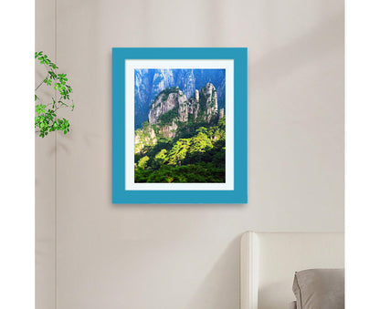 babies Art Frame Front Opening Changeable Wood grip Seal Picture Photo Display Storage Frame Home Supplieslue V1263-JX-2574