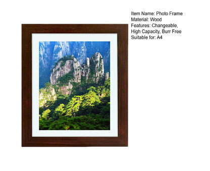 babies Art Frame Front Opening Changeable Wood grip Seal Picture Photo Display Storage Frame Home Suppliesrown V1263-JX-2575