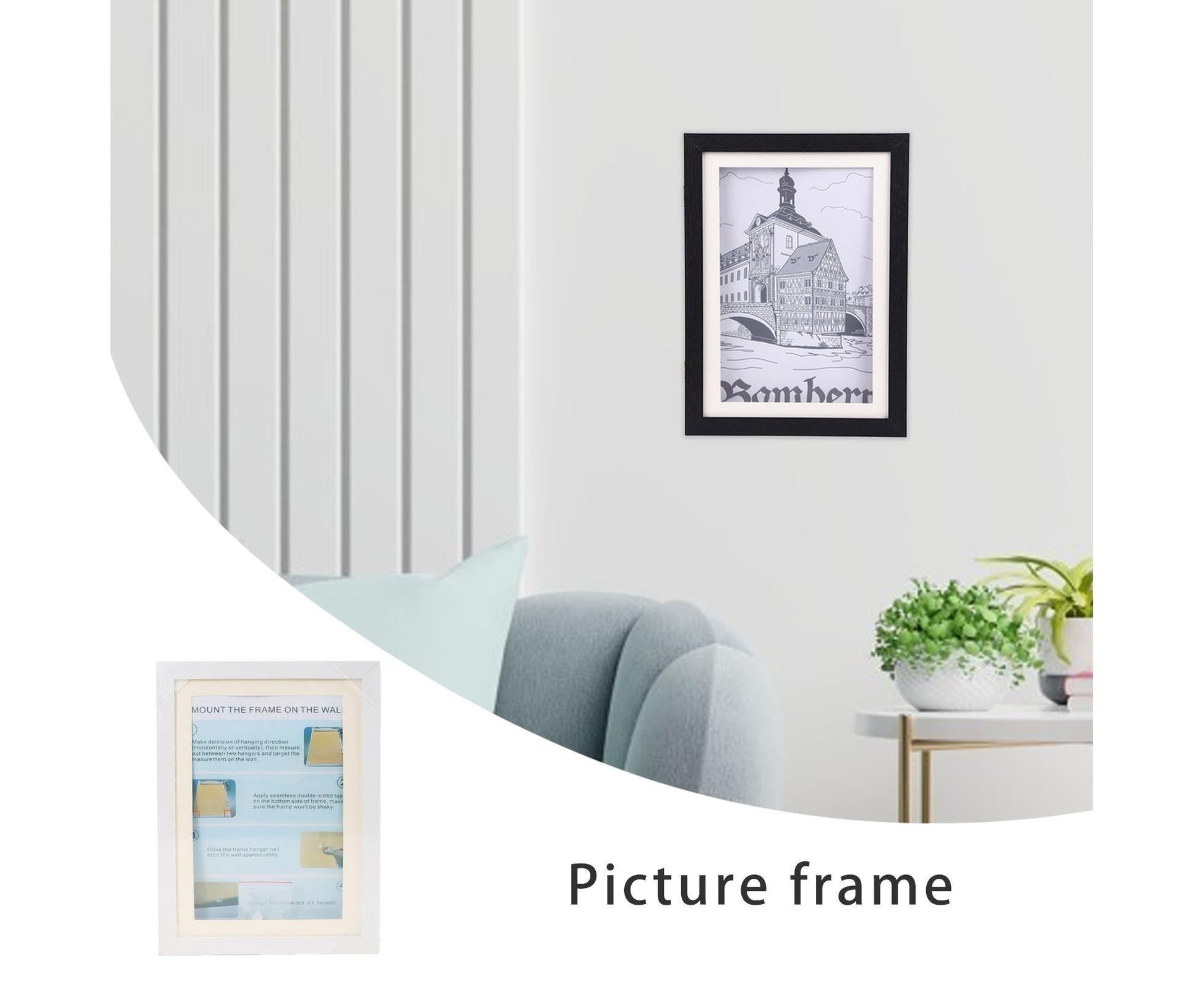 babies Artwork Frame Front Opening Picture Frame High Strength Easy Installation Artwork Craft Photo Frame V1263-JX-2576