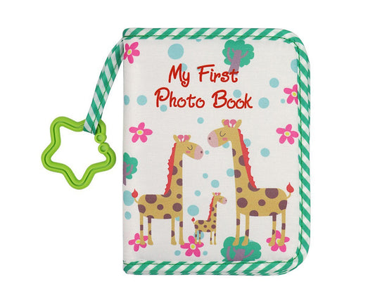 babies Photo Album Promote Brain Development Create Lasting Memories Soft Cloth Photo Book for babiess - Green V1263-JX-2577