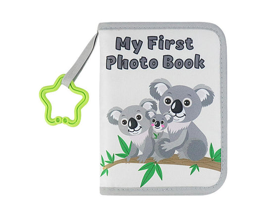 babies Photo Album Promote Brain Development Create Lasting Memories Soft Cloth Photo Book for babiess - Grey V1263-JX-2578