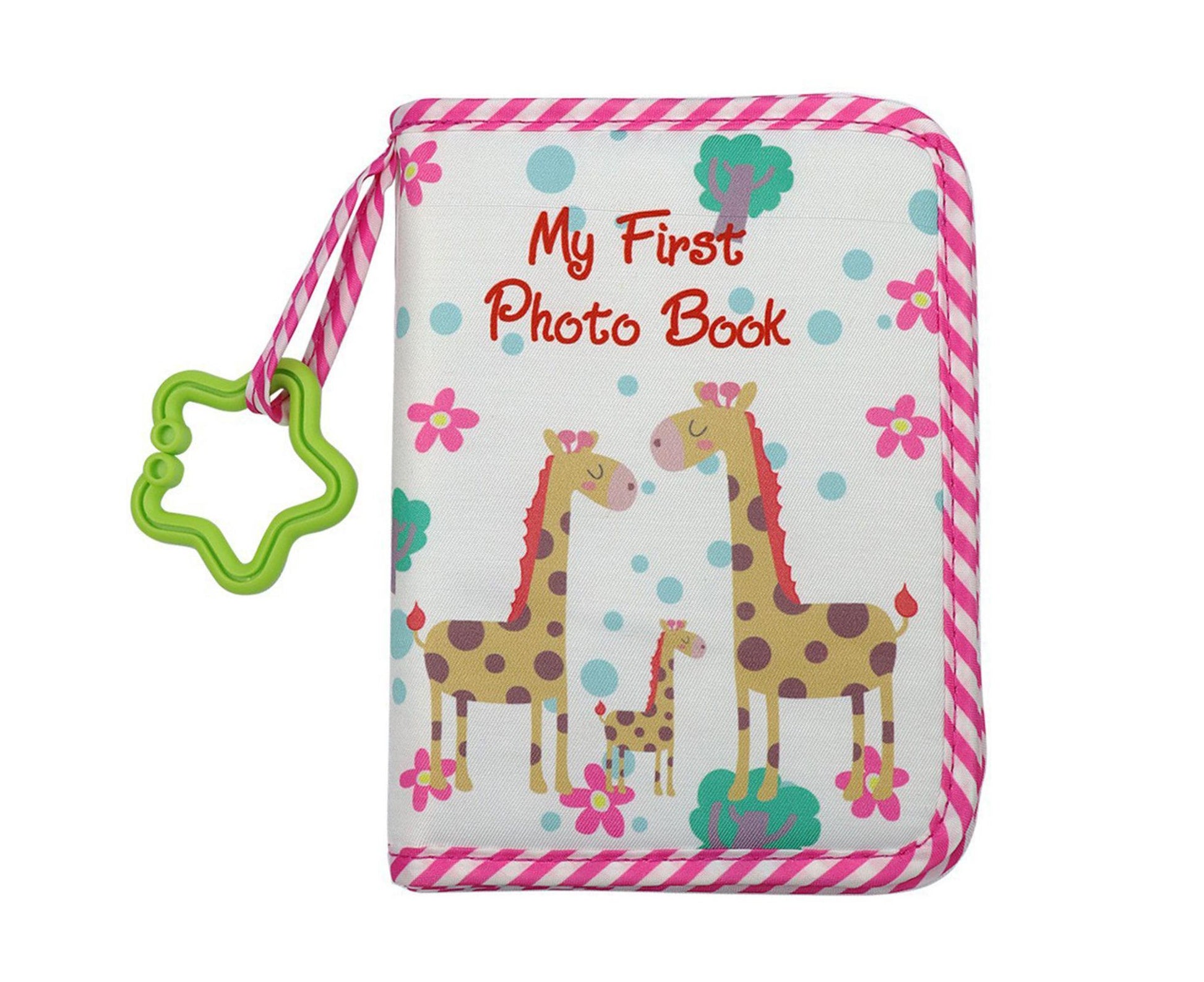 babies Photo Album Promote Brain Development Create Lasting Memories Soft Cloth Photo Book for babiess - Pink V1263-JX-2580