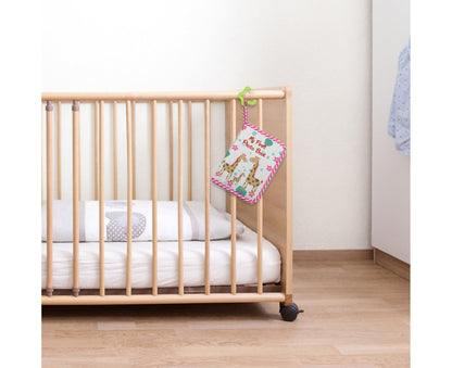 babies Photo Album Promote Brain Development Create Lasting Memories Soft Cloth Photo Book for babiess - Pink V1263-JX-2580