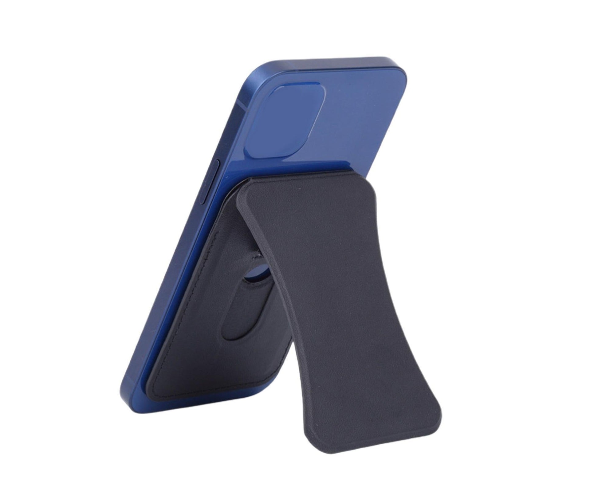 Folding Stand Reusable Multifunctional Adjustable Anti-drop Faux Leather Wallet Phone Stand for iPhone 13/12 V1263-JX-259
