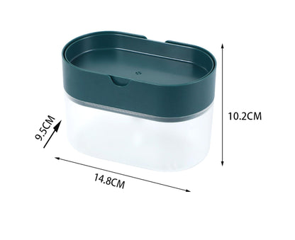 Dish Soap Dispenser Detachable 2 in1 Plastic Wide Application Soap Pump Dispenser for Kitchen V1263-JX-2590