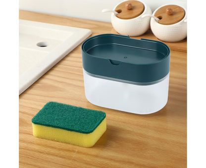 Dish Soap Dispenser Detachable 2 in1 Plastic Wide Application Soap Pump Dispenser for Kitchen V1263-JX-2590