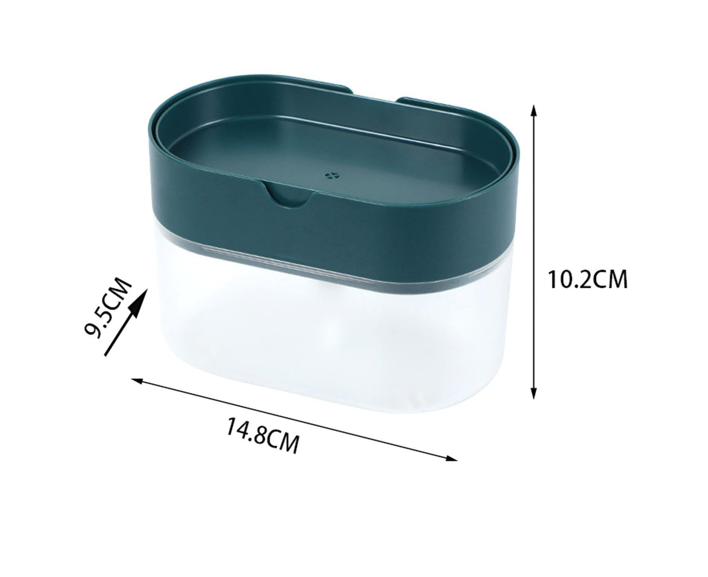 Dish Soap Dispenser Detachable 2 in1 Plastic Wide Application Soap Pump Dispenser for Kitchen V1263-JX-2590