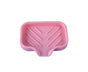 Drainable Soap Dish Non-slip Reliable Flow Guide Type Soap Box Bathroom Accessories-Pink V1263-JX-2594