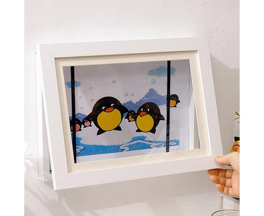 Flip Photo Frame Front Opening Picture Display Artwork Easy to Use Versatile Design Picture Display Stands - V1263-JX-2596