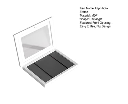 Flip Photo Frame Front Opening Picture Display Artwork Easy to Use Versatile Design Picture Display Stands - V1263-JX-2596