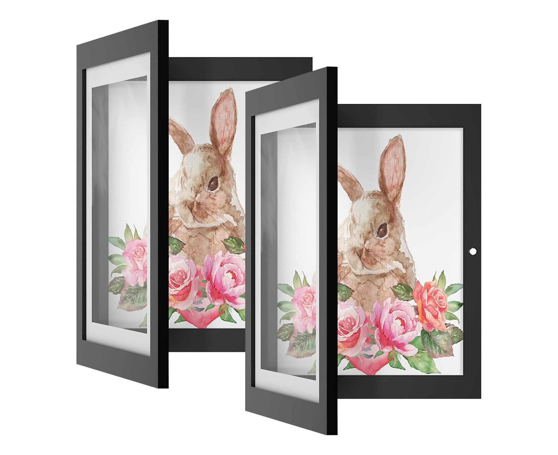 Flip Photo Frame Front Opening Picture Display Artwork Easy to Use Versatile Design Picture Display Stands - V1263-JX-2597