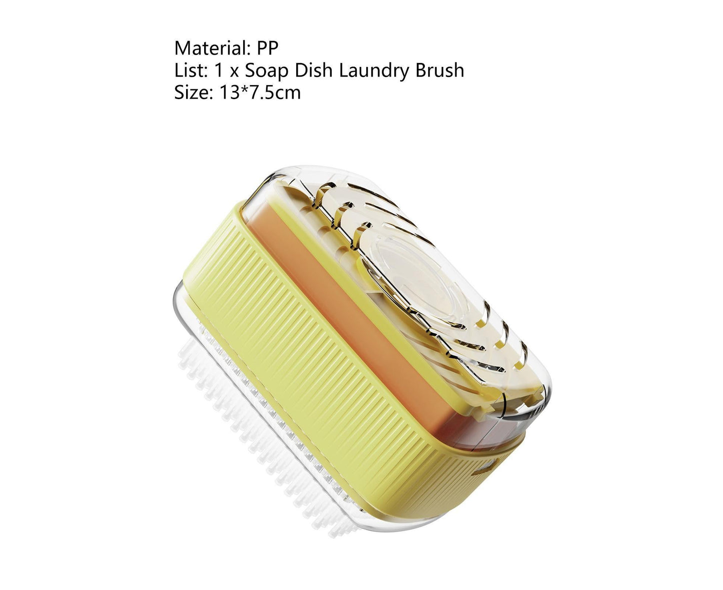 Foaming Soap Box with Brush Drain Holes Spring Design Non-slip Detachable 2 in 1 Plastic Soft Roller Soap V1263-JX-2598