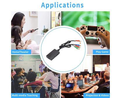 HDMI-compatible Converter No Distortion Portable Black Quick Transmission HDMI-compatible to YPBPR Converter V1263-JX-260