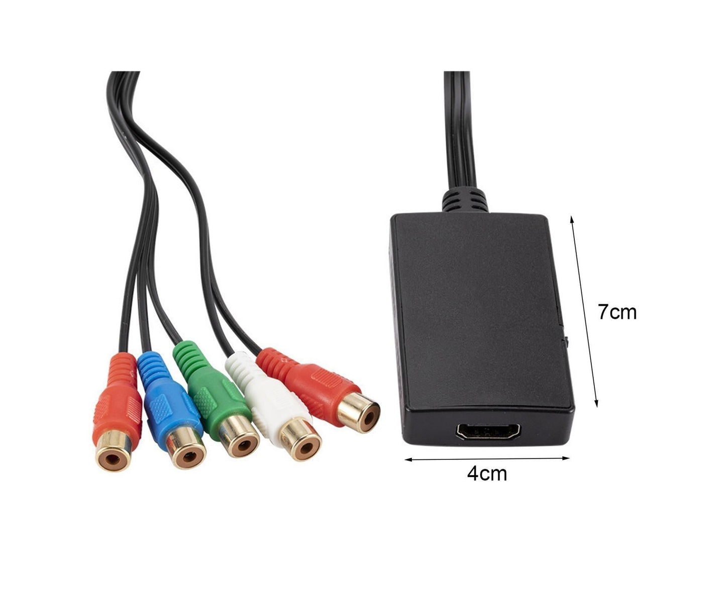 HDMI-compatible Converter No Distortion Portable Black Quick Transmission HDMI-compatible to YPBPR Converter V1263-JX-260