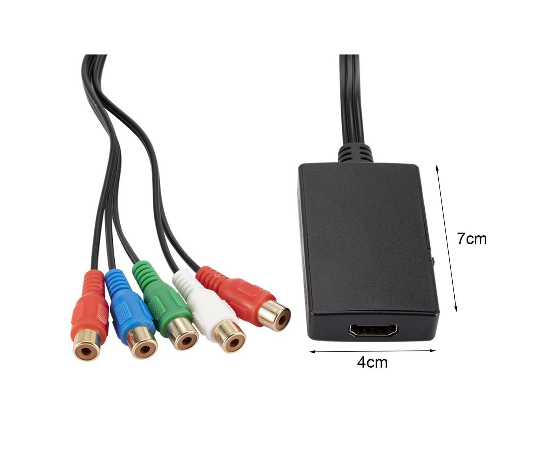 HDMI-compatible Converter No Distortion Portable Black Quick Transmission HDMI-compatible to YPBPR Converter V1263-JX-260