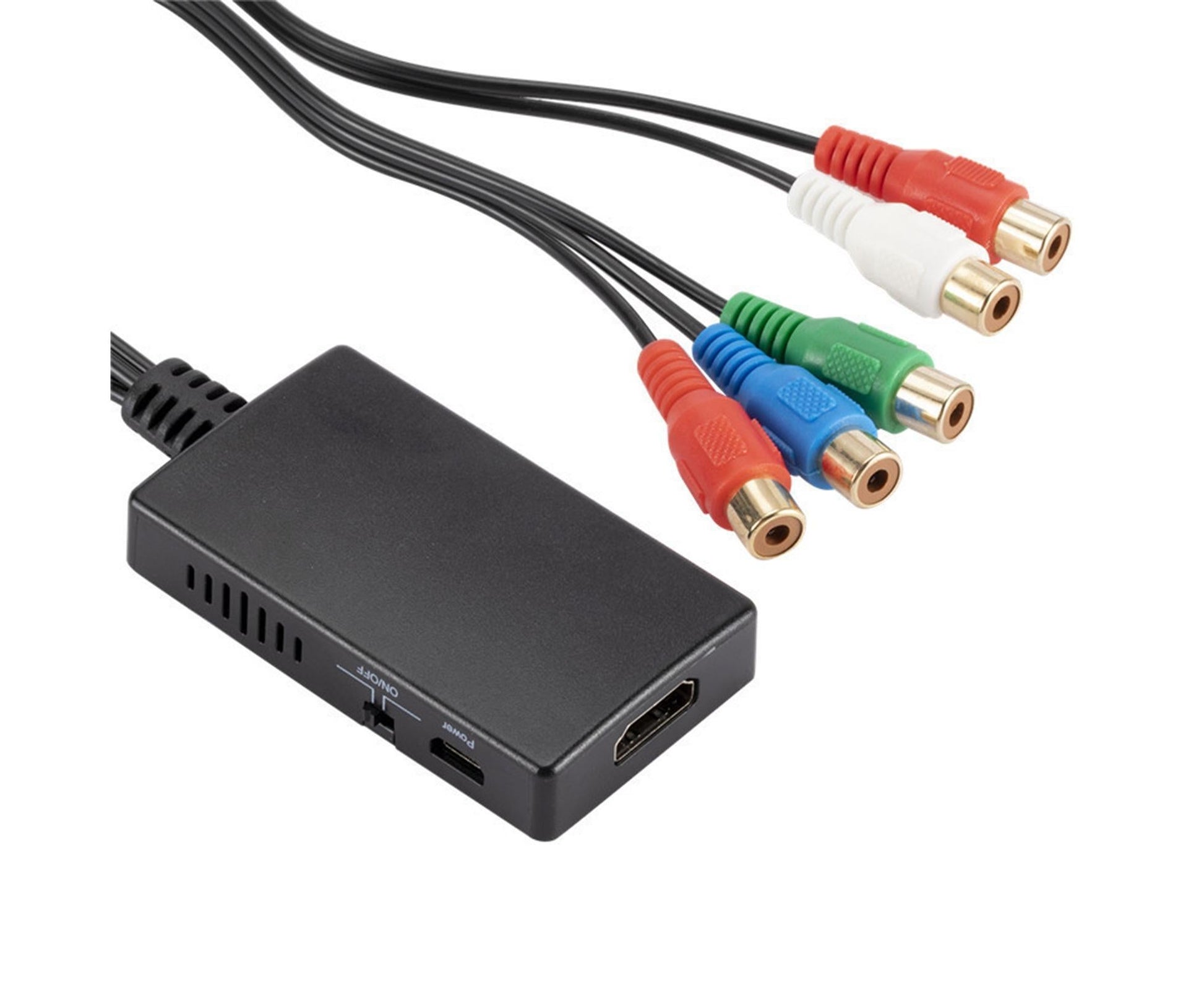 HDMI-compatible Converter No Distortion Portable Black Quick Transmission HDMI-compatible to YPBPR Converter V1263-JX-260