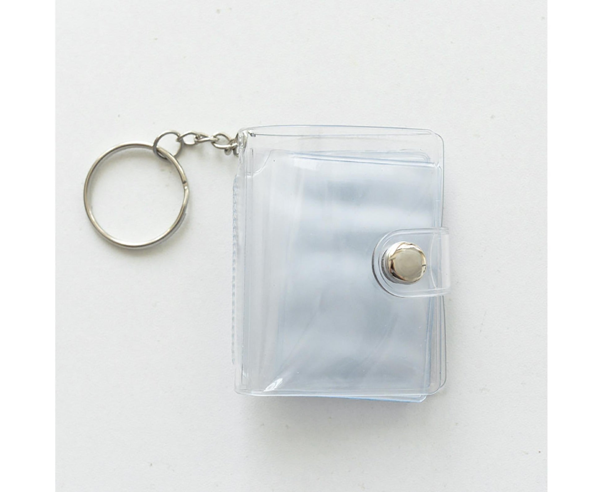 Mini Photo Album Flip Page Sequins Transparent Snap Hanging Ring 16 Pockets Card Photo Holder Memory Giftlear V1263-JX-2609