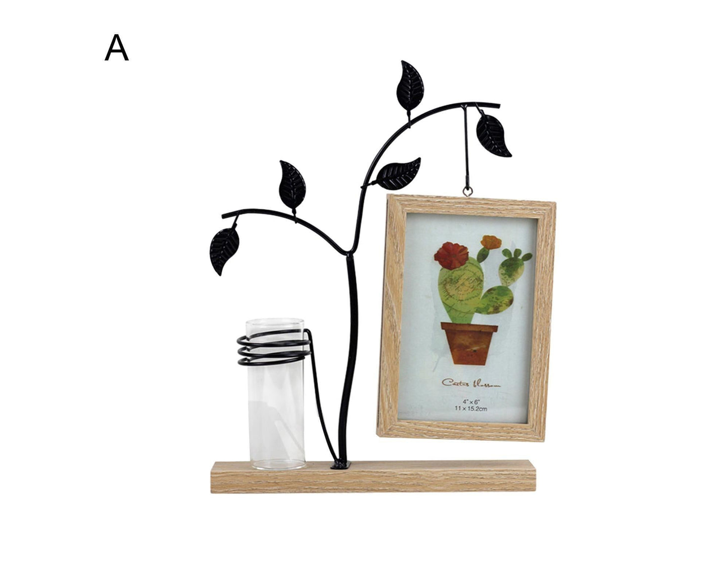 Picture Frame Double Sided Stable Base Smooth Edge High Strength Rustproof Decorative Burr Free Desktop Photo V1263-JX-2627