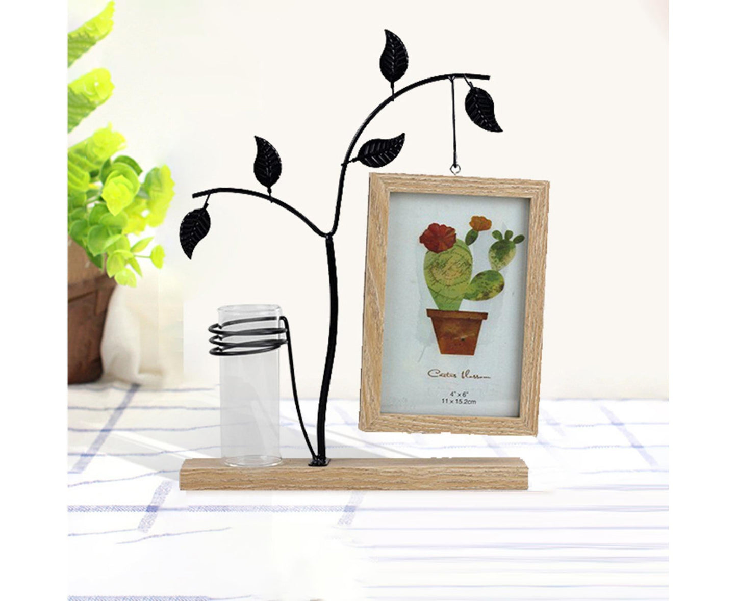 Picture Frame Double Sided Stable Base Smooth Edge High Strength Rustproof Decorative Burr Free Desktop Photo V1263-JX-2627