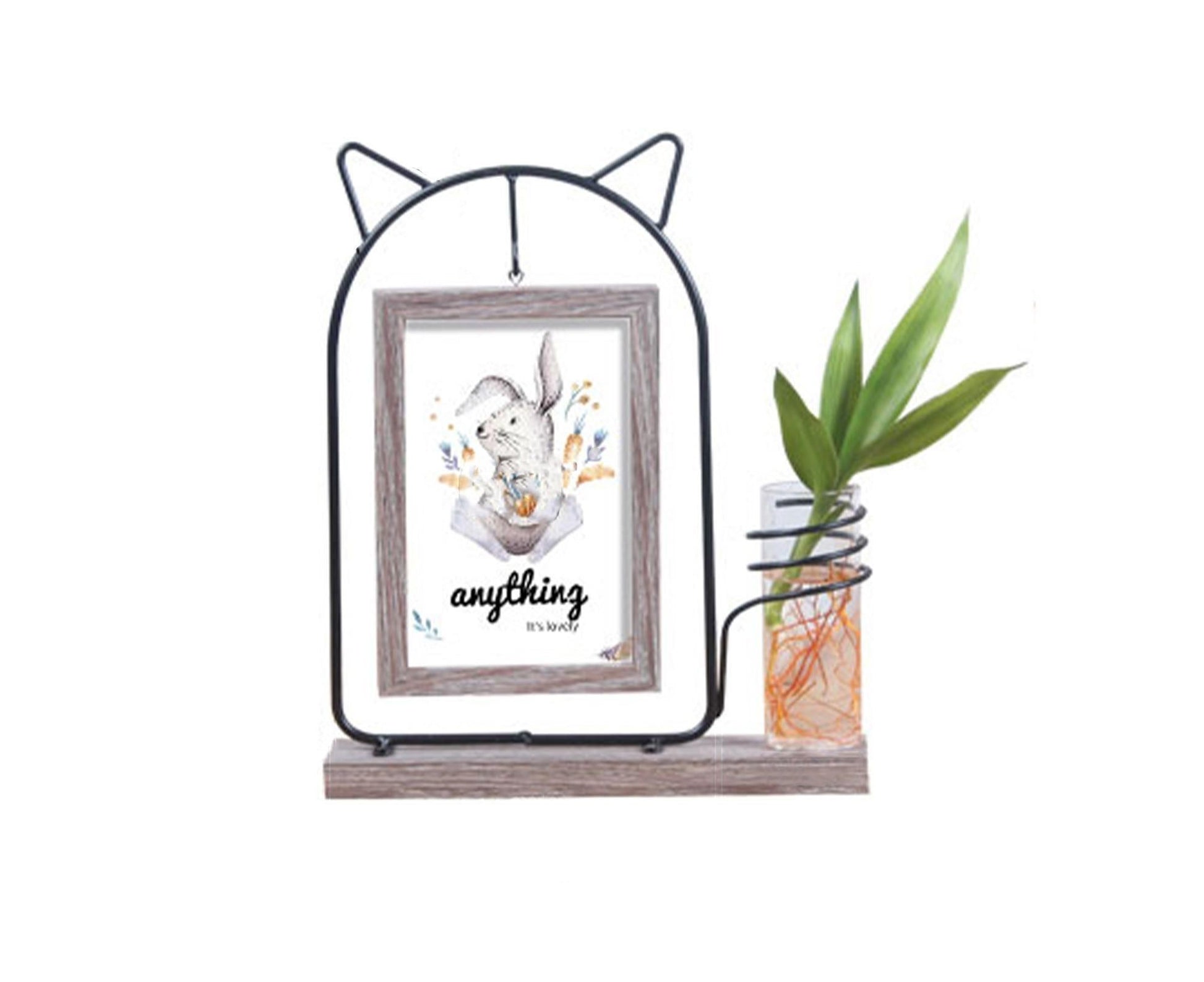 Picture Frame Double Sided Stable Base Smooth Edge High Strength Rustproof Decorative Burr Free Desktop Photo V1263-JX-2628