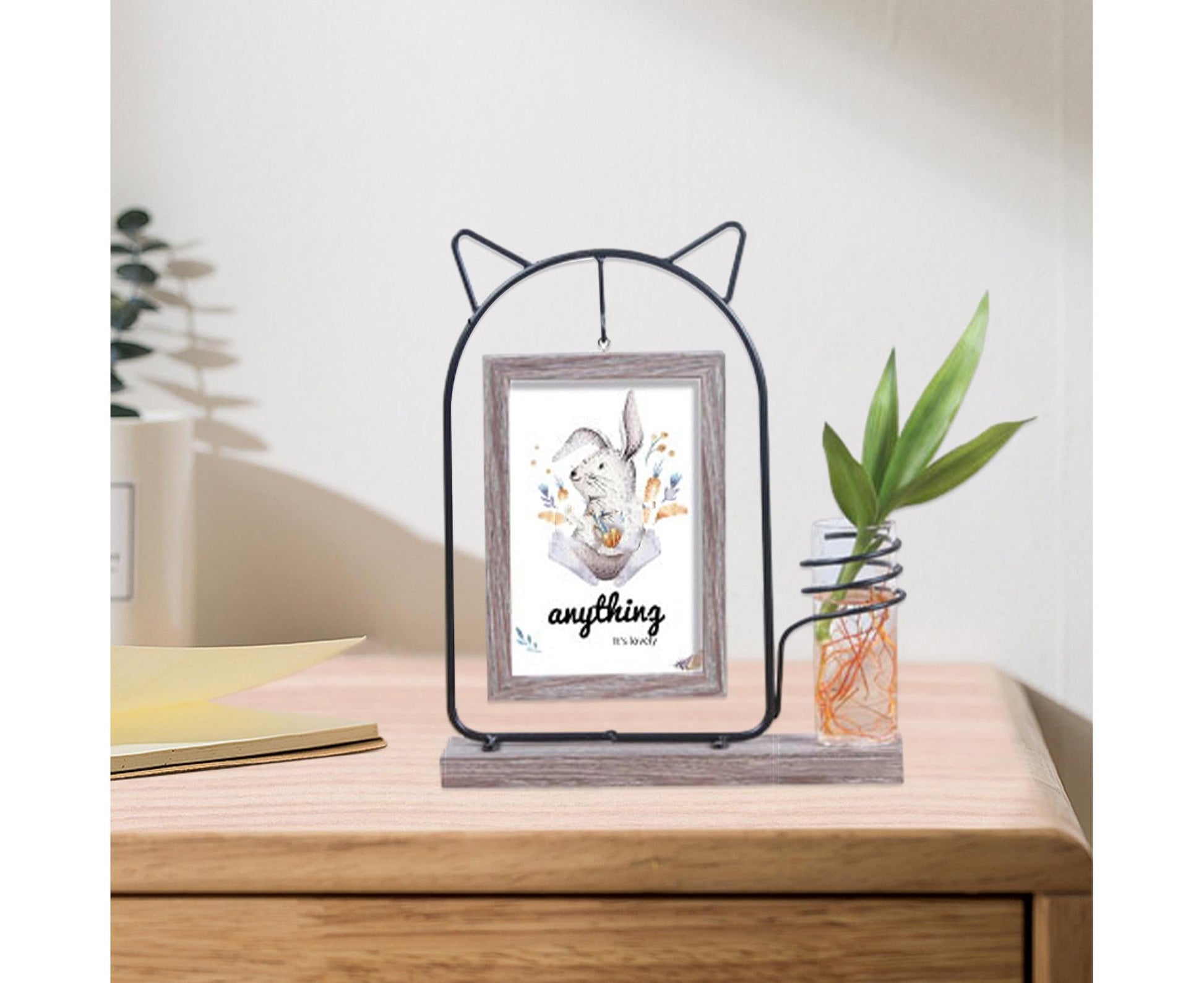Picture Frame Double Sided Stable Base Smooth Edge High Strength Rustproof Decorative Burr Free Desktop Photo V1263-JX-2628