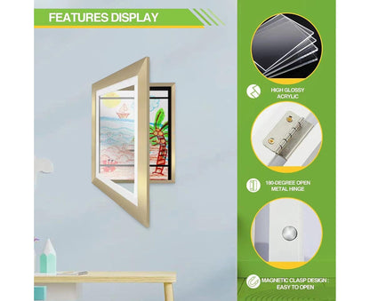 Picture Frame Front-Opening Shatter Resistant Decorative Changeable Not Easily Deformed Display Photo Easy to V1263-JX-2629