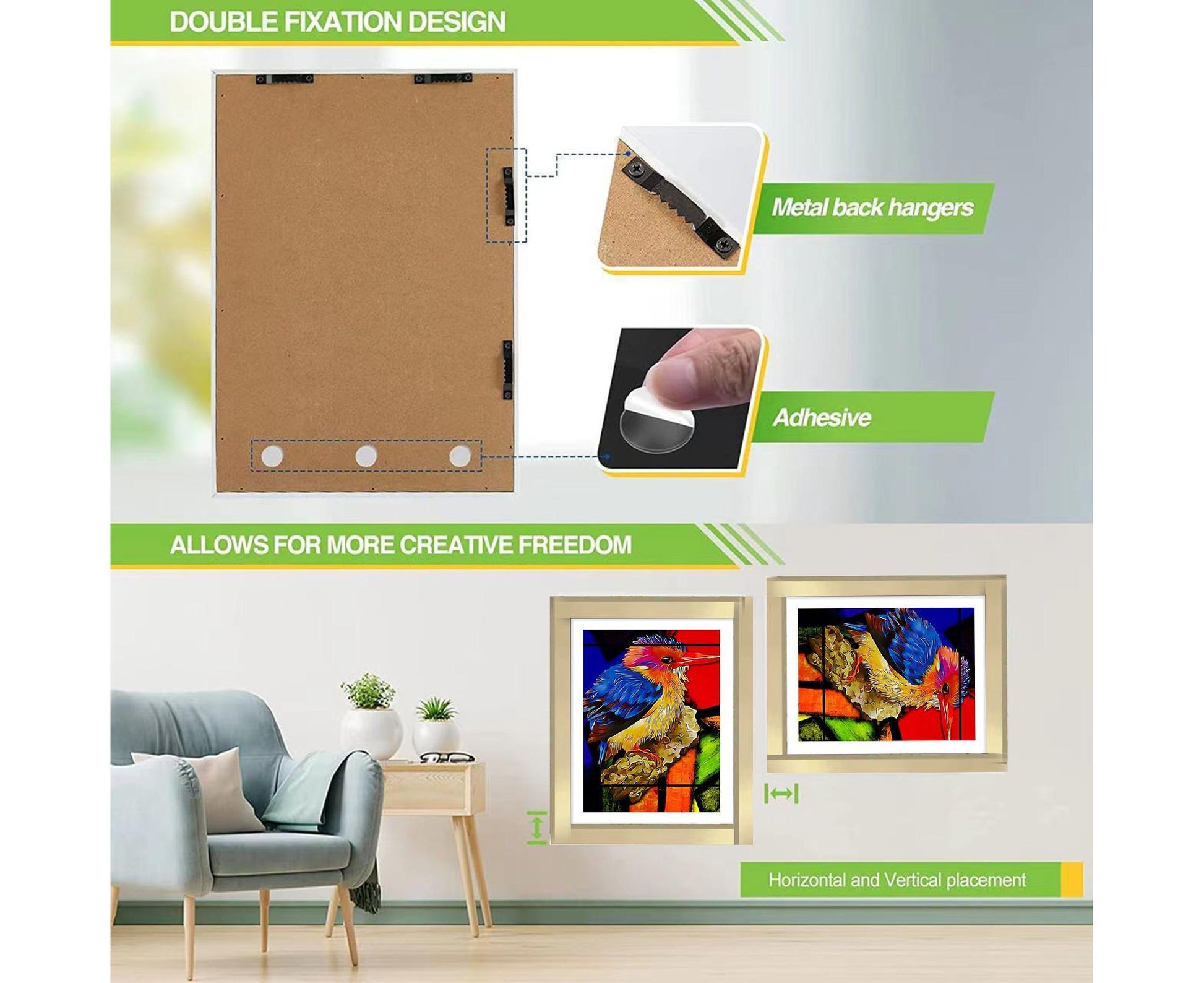 Picture Frame Front-Opening Shatter Resistant Decorative Changeable Not Easily Deformed Display Photo Easy to V1263-JX-2629