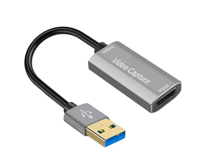 HDMI-compatible to USB Video Capture Card Game Camera Recorder Live Streaming Webcasting - Grey V1263-JX-263