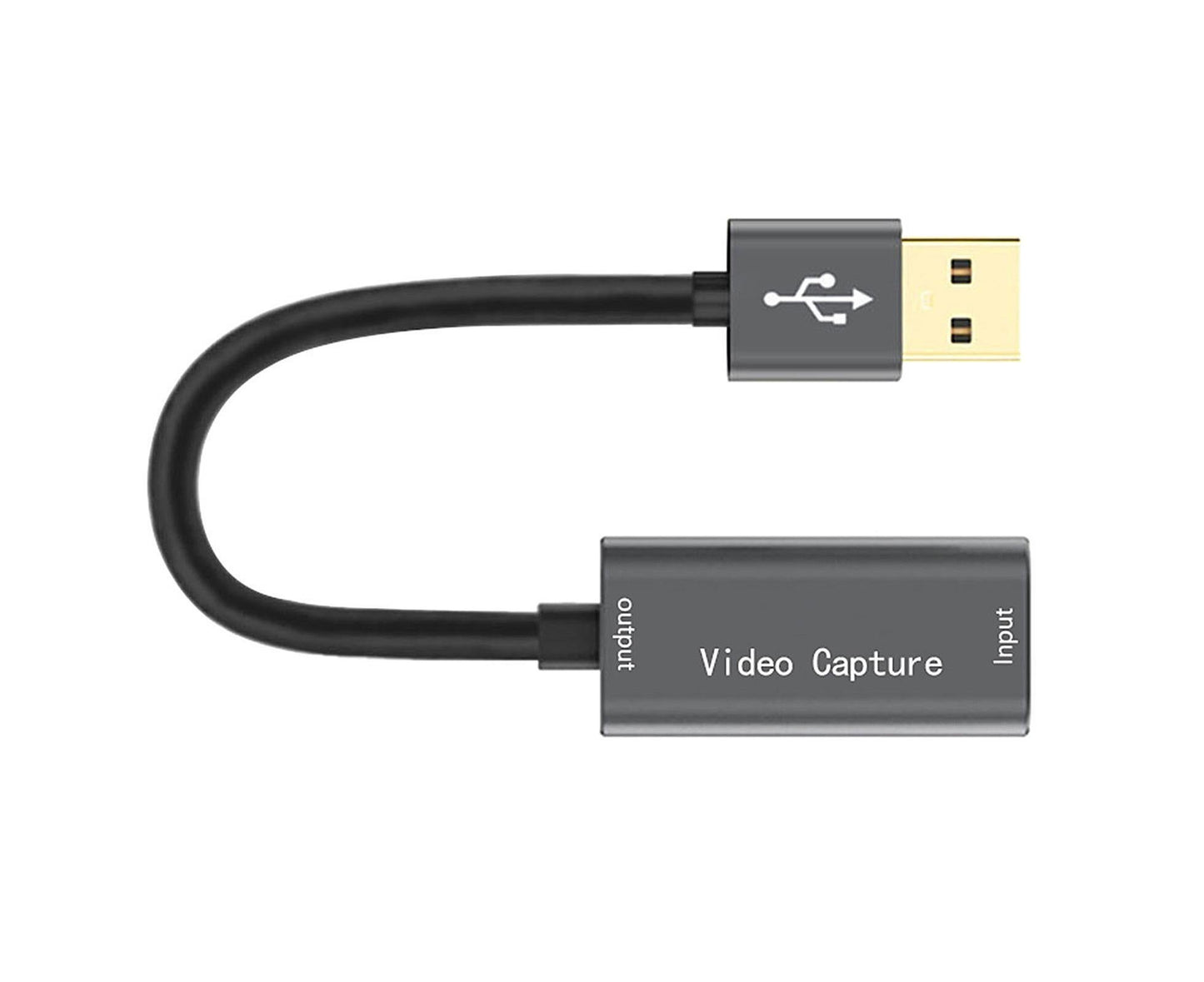 HDMI-compatible to USB Video Capture Card Game Camera Recorder Live Streaming Webcasting - Grey V1263-JX-263