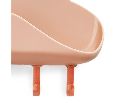 Selfdhesive Soap Box Hooked Cloud Shape Long Lasting Storage Shelf for Home-Red V1263-JX-2634
