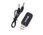 Mini 3.5mm Jack USB Wireless Bluetooth-compatible Audio Receiver Adapter for PC Speaker - Black V1263-JX-264