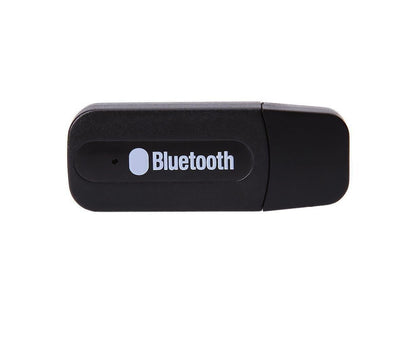 Mini 3.5mm Jack USB Wireless Bluetooth-compatible Audio Receiver Adapter for PC Speaker - Black V1263-JX-264