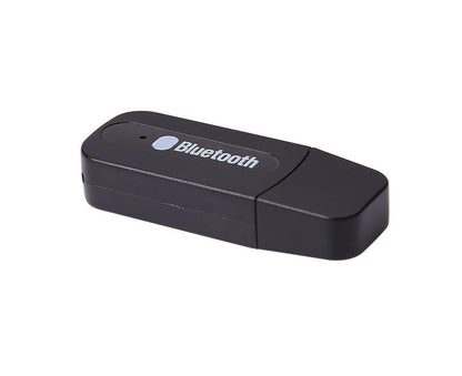 Mini 3.5mm Jack USB Wireless Bluetooth-compatible Audio Receiver Adapter for PC Speaker - Black V1263-JX-264
