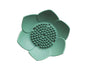 Soap Box Non-slip Lightweight Lotus Shape Box Silicone Draining Soap Dish for Home-Green V1263-JX-2646