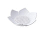 Soap Box Non-slip Lightweight Lotus Shape Box Silicone Draining Soap Dish for Home-White V1263-JX-2647