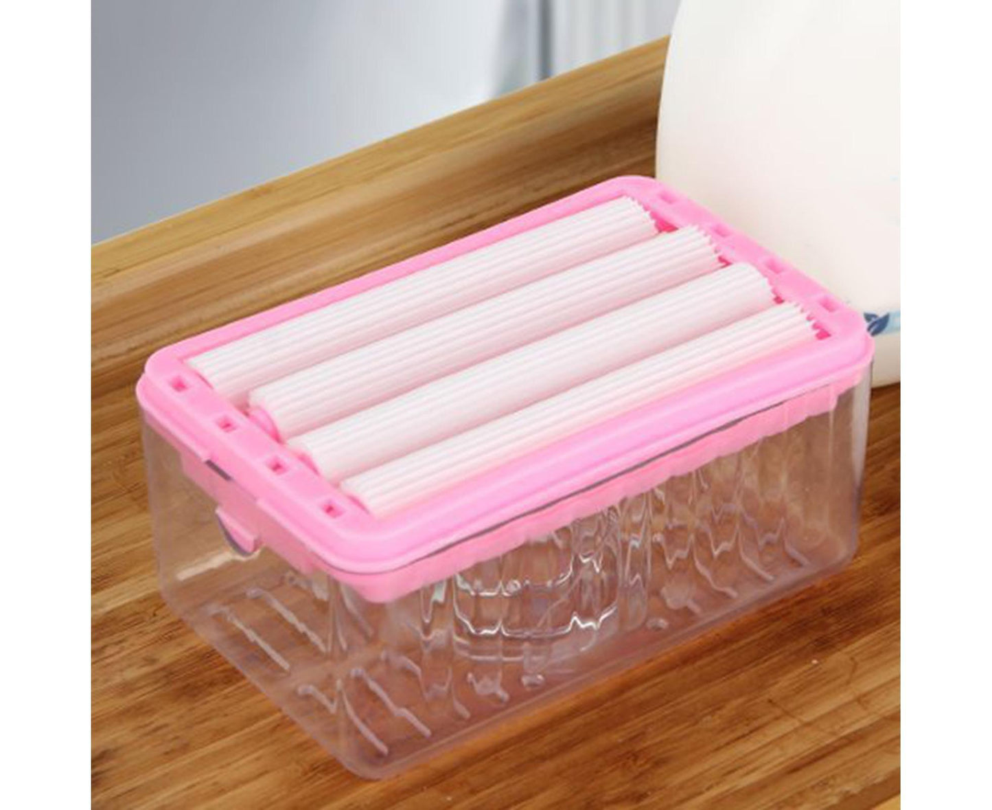 Soap Box with Bubbler Hands Free Transparent Detachable Easy to Clean Storage Plastic Roller Style Soap V1263-JX-2653