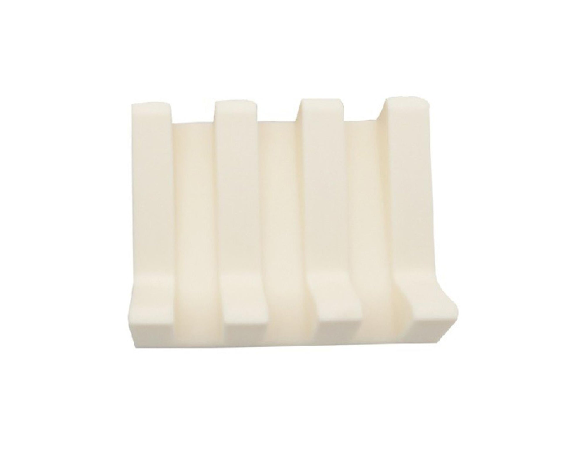 Soap Dish Easy Clean Self-draining Silicone Convenient Quick Drainage Soap Rack Toilet Supplies -Ivory V1263-JX-2657