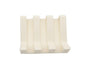 Soap Dish Easy Clean Self-draining Silicone Convenient Quick Drainage Soap Rack Toilet Supplies -Ivory V1263-JX-2657
