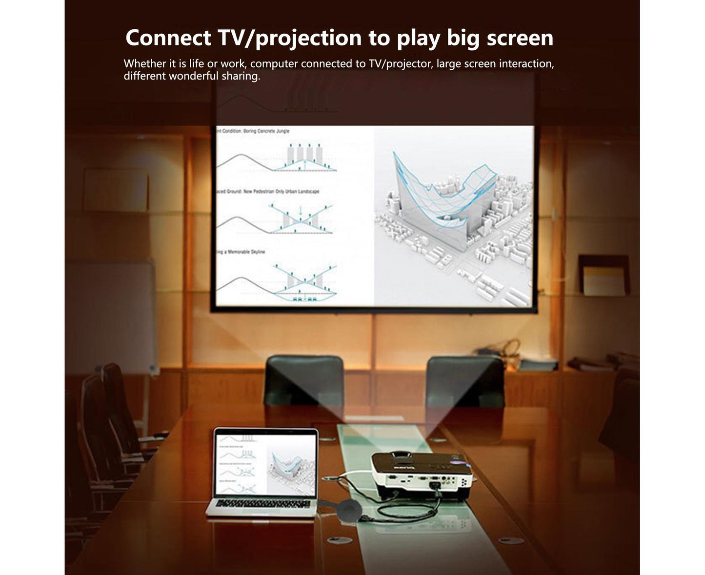 Phone Projection Device High Resolution High-speed Transmission Plug Play WiFi HDMI-compatible Mobile Phone V1263-JX-266