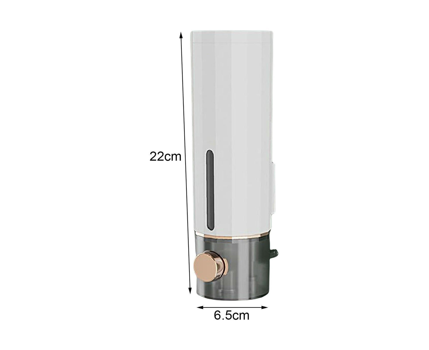 Soap Dispenser Wall Mounted Punch-free Visible Window Press Type Large Capacity Shampoo Conditioner Shower V1263-JX-2664