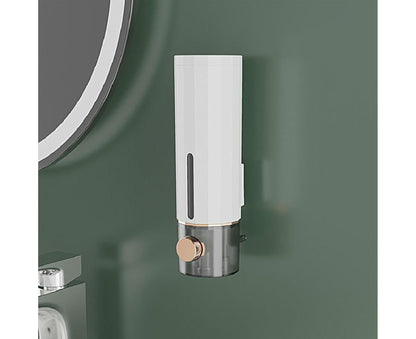 Soap Dispenser Wall Mounted Punch-free Visible Window Press Type Large Capacity Shampoo Conditioner Shower V1263-JX-2664